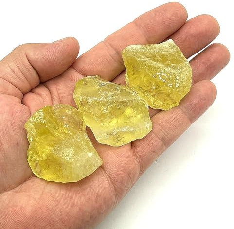 arana's - Cuarzo citrino piedra natural en bruto 3-5 cm - Cristales naturales y piedras preciosas - Reiki equilibrio metafisico - Piedras curativas sanacion decoracion (Cuarzo Citrino)