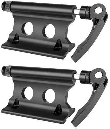 Bike Fork Mount, Mountain Bike Front Wheel Holder Quick Release Road Bike Block Fork Mount with Front Fork Bracket, Rear Wheel Mount Set for Outdoor Travel Transporting Bicycle (SET C)
