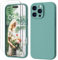 GOODVISH 3 IN 1 for iPhone 16 Pro Case 6.3 inch, Upgraded Camera Protection, 2X HD Screen Protector, Liquid Silicone Anti-Scratch Shockproof Gel Rubber Anti-Fingerprint Phone Case Cover, Teal