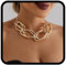 Handcess Chunky Choker Halskette Gold Punk Halsketten Cuba Link Dicke Halskette Kette für Frauen