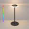 KableRika LED Tischlampe kabellos, RGB & 3000K akku tischlampe aufladbar, Touch Dimmbar tischleuchte, 3 Farbmodi, für Nachttischlampe, Schlafzimmer, Wohnzimmer, Party, Game, Schwarz