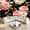 Fototapete Rosa Gold Rosen 250x175 cm Vlies Tapete 3D Effekt Moderne Wandtapete Dekoration, für Wohnzimmer Schlafzimmer TV-Hintergrund Wanddeko Wallpaper