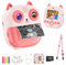 Appareil Photo Instantané Numérique pour Enfant: 2,4 Écran 1080P HD Caméra Enfant avec Carte 32GB et Papier d'impression - Mini Appareil Photo Rechargeable avec Selfie - Filles Garçons Cadeau Jouet