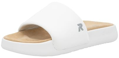 Rieker Herren Narooma U3250 Slide, Weiss, 45 EU