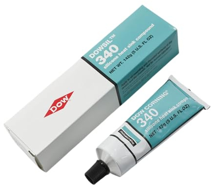 Dow Corning 340 Silicone Heat Sink Compound 5oz 142g White Silicone Thermal Coupling Heat Conductive Grease for Electrical Devices PCB Assemblies Computer CPU Heat Sink Non Flowing