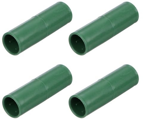 M METERXITY 4 Pcs 16mm Greenhouse Frame Building Connectors, Coupling Pipe Fitting for Grape Trellis/Sunscreen Shed/Gardening Plant Stakes, Greenhouse Accessories [Green]