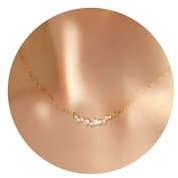 Gold Halskette für Damen, Mehrere Glänzende Diamant Anhänger Halskette Stilvolle Schicke Stern Schneeflocke Halskette Diamant Halskette Blumen Charm Kette Halskette Schmuck für Hochzeitsfeiern