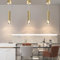 Mikeru Moderne Led Pendelleuchte, 3000k/4500k/6500k Tri-Color Schlafzimmer Pendelleuchte, 30cm Gold Kristall-Kronleuchter Für Hängelampe Kücheninsel Für Esszimmer, Büro Und Bar (3-Pack)