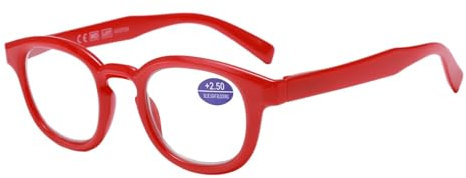 NEW VISION Lesebrillen, Blaulichtfilter Brille Herren, Blaulichtfilter Brille Damen, NV1591B (ROT, 1.5, Dioptrien)