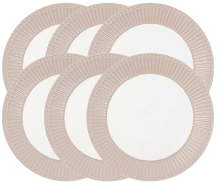 GreenGate Alice Frühstücksteller Creamy Fudge 23cm Set6
