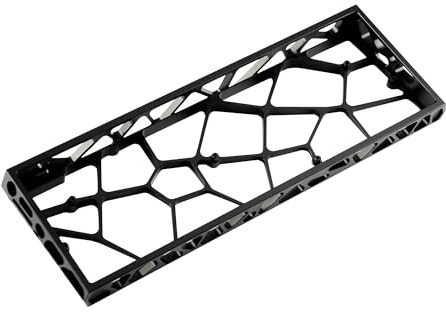 YMDK 60% Hollow60 GH60 Aluminium-Gehäuse für Wooting60HE Poker2 Pok3r DZ60 YD60MQ GK61 GK64 DK64, ähnlich wie Holy60 (eloxiertes Schwarz)