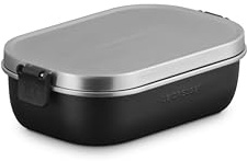 Le Creuset Stainless Steel On The Go Lunch Box, 30 oz., Licorice