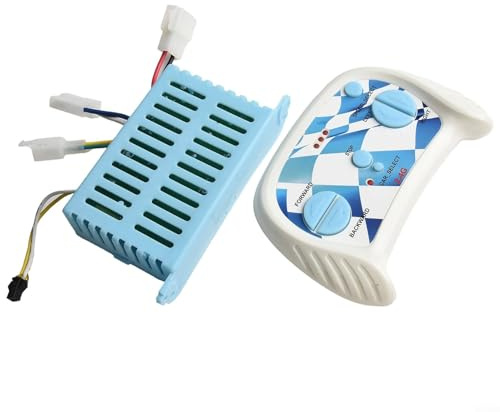 2,4 G Fernsteuerungssystem mit Empfänger, 12 V Elektrofahrzeug-Steuerung, kompatibel mit mehreren Modellen für Kinderauto (2-poliges komplettes Set)