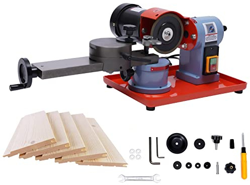 Sägeblattschärfgerät - 250W 2850 RPM Kreissägeblattschärfer | Elektrische Rundsägeblattschleifmaschine für Hartmetall HSS Kunststoff Holztisch | Arbeitsdurchmesser 80-700mm