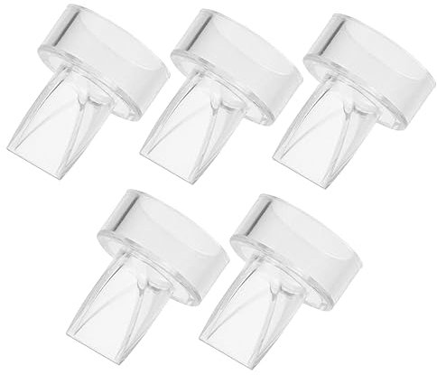 FUNNETOYU 5pcs Silicone Duckbill Valves for Breast Pump Accessories Backflow Design Comfortable Experience for Moms Essential Parts for Efficient Milk Collection