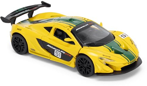 McLaren P1 1:43 Scale Die-Cast Model Car - Volcano Yellow | Detailed Collectors Edition Diecast | Official Licensed Product