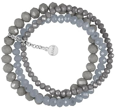 Lizas Armband Zugband dreireihig mit verschiedenen Perlen und in vielen Farben