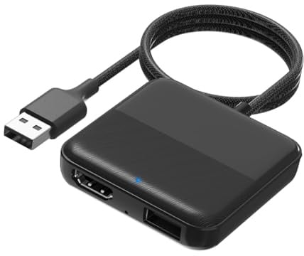Jooehyer Car TV Mate Converter for TV Sticks Set-Top Boxes Screen Throwers Game Consoles Multimedia CarPlay Adapter for Cars