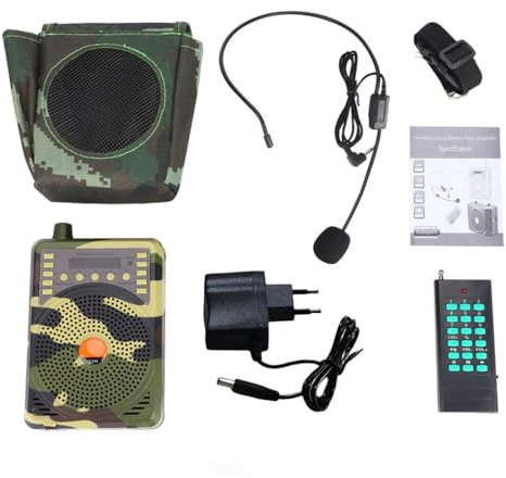 ALCXAZS Amplificador de Control Remoto de Larga Distancia, amplificadores Voz para enseñanza para Caza pequeños, Dispositivos Sonido, Altavoz señuelo para Caza
