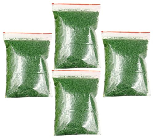 Angoily Polvere di Prato Verde Facile da Usare per Paesaggi in Miniatura Materiale Spugna Porosa 4 Confezioni per Progetti DIY e Decorazioni