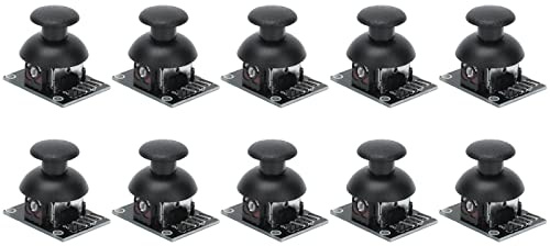 Fafeicy 10-teiliges Joystick-Sensormodul KY-023 Gamecontroller-Modul Joystick-Steuerungssensor mit Gemeinsamer IO-Erweiterungskarte für PS2-Ferninteraktion
