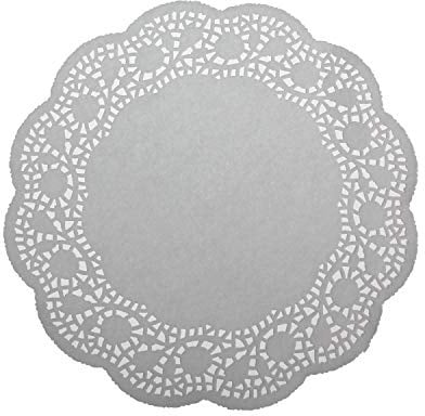 LJY Round White Paper Doilies, 100 Pack, 10.5 in | Bakeries, event tables and wrapping stations can portion the counted sheets by order or setup area