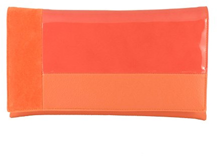 LONI Damen Clutch Abend Hochzeit Tasche in Kunst Leder/Lack/Wildleder