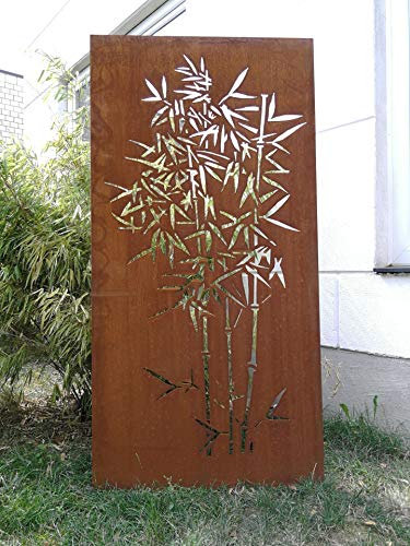 Zen Man 031915-2 Brise-Vue de Jardin en métal Rouille 150 x 75 cm