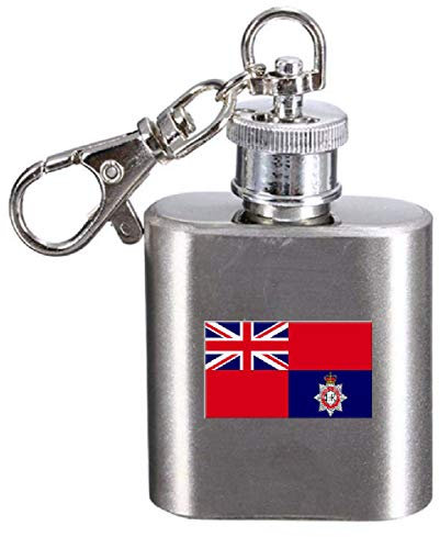 Flachmann Schlüsselanhänger Gravur Feuerwehr Militär England Flagge