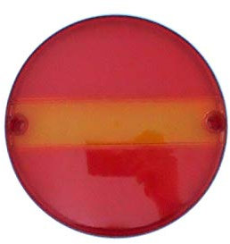 Lichtscheibe Heckleuchte Ersatzglas Rücklichtglas E9 Ø142 für Anhänger LKW PKW