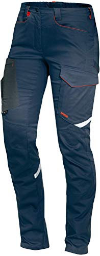 Uvex Suxxeed Dunkelblaue Frauen-Arbeitshose - Slim Fit Bundhose 44