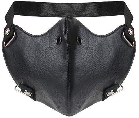 TSWRK Staubmaske Herren Motorrad Maske Leder Maske Sport Maske Winddicht Staubdicht