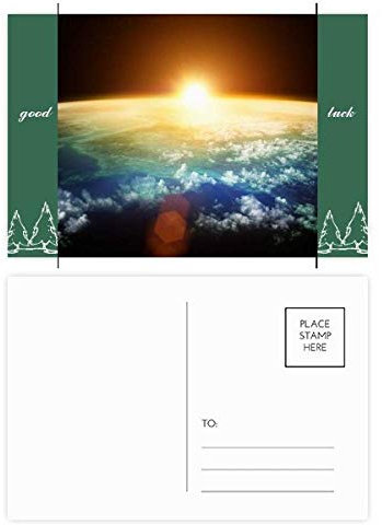 Golden Shines Lot de 20 cartes postales avec motif de surface Motif porte-bonheur