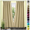 heimtexland ® Dekoschal Baumwolle Uni Blickdicht Vorhang Kräuselband Gardine Sand Taupe HxB 245x135 Typ625