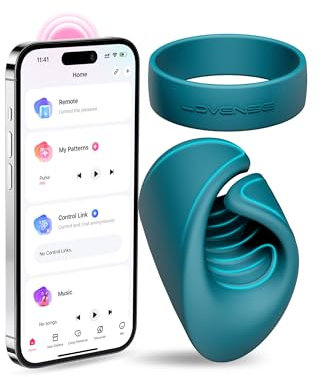 LOVENSE Gush Penisring Vibratoren mit Verstellbarer Schnalle, Cockringe Vibrator Mann, Hoden Sexspielzeug, Unbegrenzte Benutzerdefinierte Vibrationsstufen und Muster