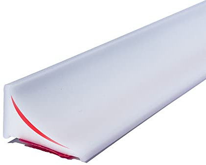 200CM Schwallschutzleiste Dusche Selbstklebend,Duschdichtung Schwallschutz,Duschwasserstop für rahmenlose Duschtür,Silikon Duschschwelle Wassersperre für Dusch boden,Wasserdamm für Bad und Küche(weiß)