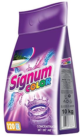 SIGNUM COLOR (120 Lavaggi) detersivo in polvere 10 kg di detersivo per fogli