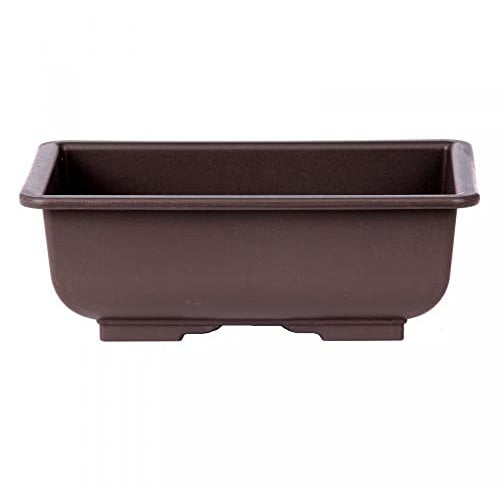 Bonsai-Shopping - Schale eckig 21,5 x 15,5 x 7,5 cm braun Kunststoff 22258