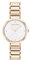 Calvin Klein Analog Quarzuhr für Damen Kollektion Minimalistic T BAR 28MM mit Rotgoldfarbenes Edelstahlarmband - 25200140