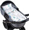 Babylux 2 TLG. Set Bezug für Kinderwagen Stubenwagen oder Wiege Garnitur Bettwäsche Kissen Decke 60 x 78 cm (122. Igel&RehBFF)