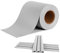 LZQ Sichtschutzstreifen PVC Sichtschutz Zaun Sichtschutzfolie Doppelstabmattenzaun inkl. 20 Befestigungsclips,Blickdicht Zaunfolie Windschutz Gartenzaun(35m x 19cm, Hellgrau)