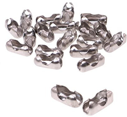 DBOO 20 Pack 4.5mm Roller Roman Vertical Blind Spare Parts Metal Chain Joiners Cord Connectors