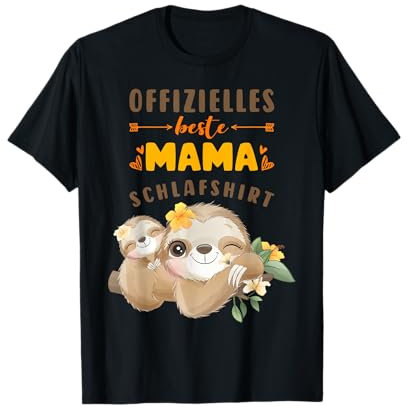 Offizielles Beste Mama Schlafshirt Mutter Faultier Muttertag T-Shirt