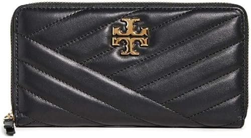 Tory Burch Damen Kira Chevron Zip Continental Geldbörse Schwarz One Size Schwarz One Size Kira Chevron Zip Continental Wallet