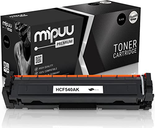 Mipuu Toner kompatibel für HP CF540A 203A Schwarz Black für HP Color Laserjet Pro M254 M254DW M254NW MFP M280 M280NW M281 M281FDN M281FDW