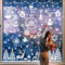 Svanco Natale Adesivi Finestra Sticker Porta Statico Fai da te Finestra Sticker Natale Decorazione Rimovibile Riutilizzabile Wallpaper PVC Fiocchi di Neve, Campane 9 fogli