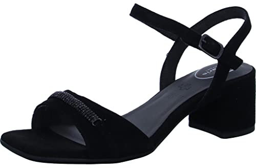 Tamaris Comfort Damen 8-8-88301-20-1 Sandale mit Absatz, Black, 37 EU Weit