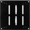 150x150mm / 6x6 inch Adjustable Sliding Hit and Miss Ventilation Grille - Black Metal Air Vent Cover
