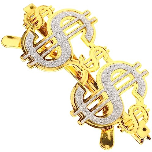 Homoyoyo 1 Stücke Dollarzeichen Sonnenbrille Halloween Gold Brille Party Brille Lustige Sonnenbrille Foto Requisiten Coole für Partyzubehör Dekoration Zubehör
