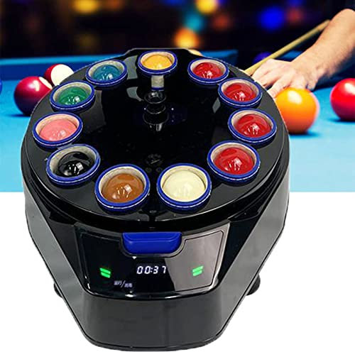 Billardkugel-Polierreinigungsmaschine, 11 Bälle Snooker Clean Automatic Washing Electronic Ball Clean Machine, Automatischer Poolball-Reiniger, Kugelsichere Ballistische Billardkugel-Reinigungsmaschin